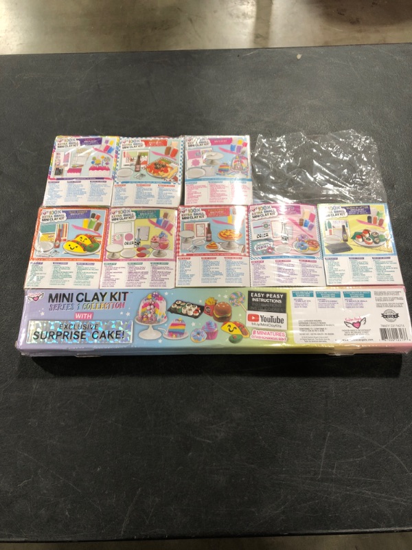 Photo 3 of Fashion Angels Extra Small Mini Clay Kits (12317) - Air Dry Modeling Clay for Kids, Mini Food Kits Set (Set of 10 Kits)
MISSING 2 BOXES.