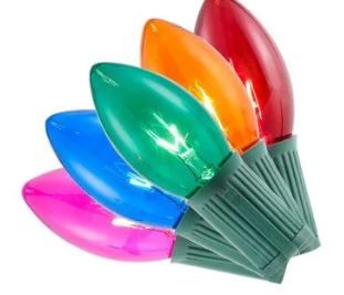 Photo 1 of 25 multi colored incandescent c9 lights