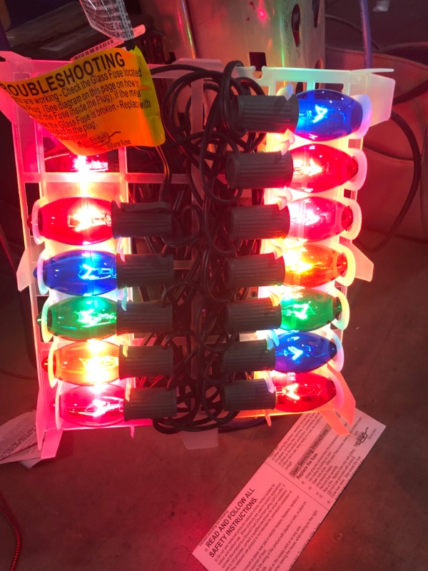 Photo 2 of 25 multi colored incandescent c9 lights