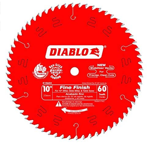 Photo 1 of Diabo by Freud D1060X 10" x 60 Tooth Fine Finish Saw Blade