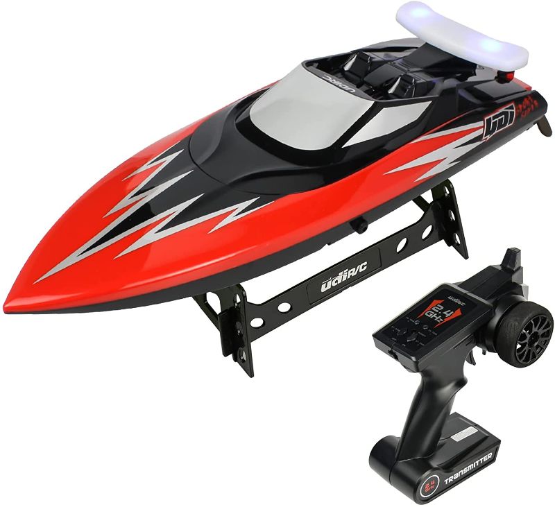 Photo 1 of Cheerwing RC Speed Boat with LED Light , 20mph Remote Control Boat for Pools and Lakes, 2.4 GHz Large Racing Boats for Adults and Kids
