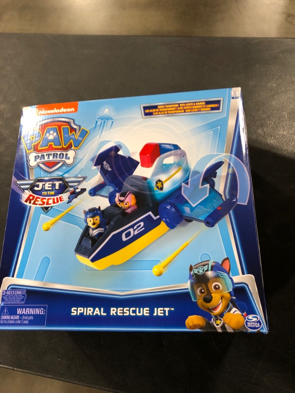 Photo 1 of Paw Patrol, Jet to The Rescue Deluxe Transforming Spiral Rescue Jet with Lights and Sounds(Factory sealed)