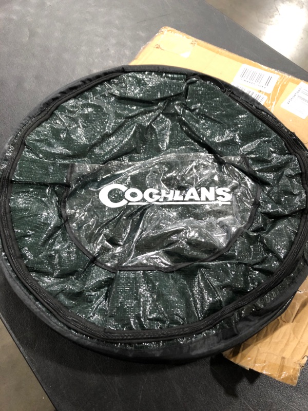 Photo 2 of Coghlans Pop-Up Trash Can, Size: Diameter x 24, Green