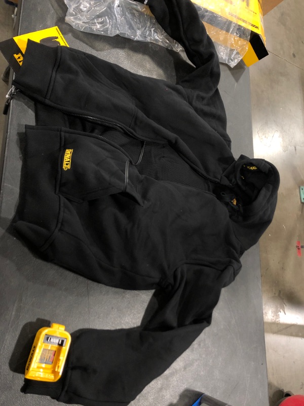 Photo 1 of DEWALT DCHJ067B-M 20V/12V MAX Bare Hooded Heated Jacket, Black, Medium
