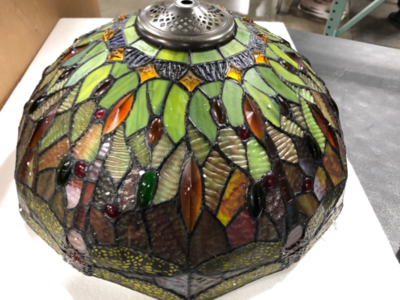 Photo 2 of Chloe Lighting CH33471RD16-TL2 Empress Tiffany-Style Dragonfly 2 Light Table Lamp, 21.1 x 16.14 x 16.14", Multicolor
