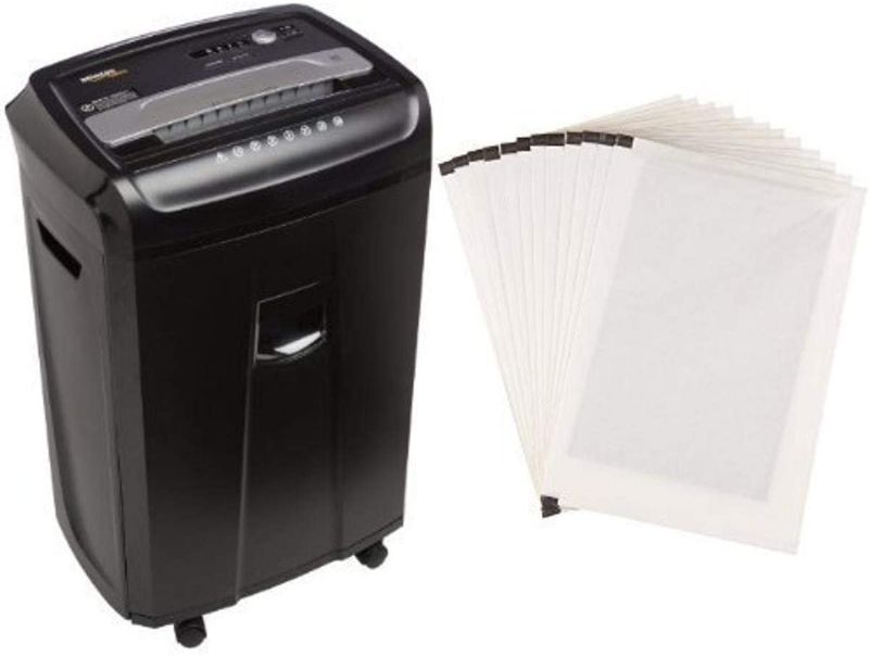 Photo 1 of Amazon Basics 24-Sheet Cross-Cut Paper Shredder with Pullout Basket