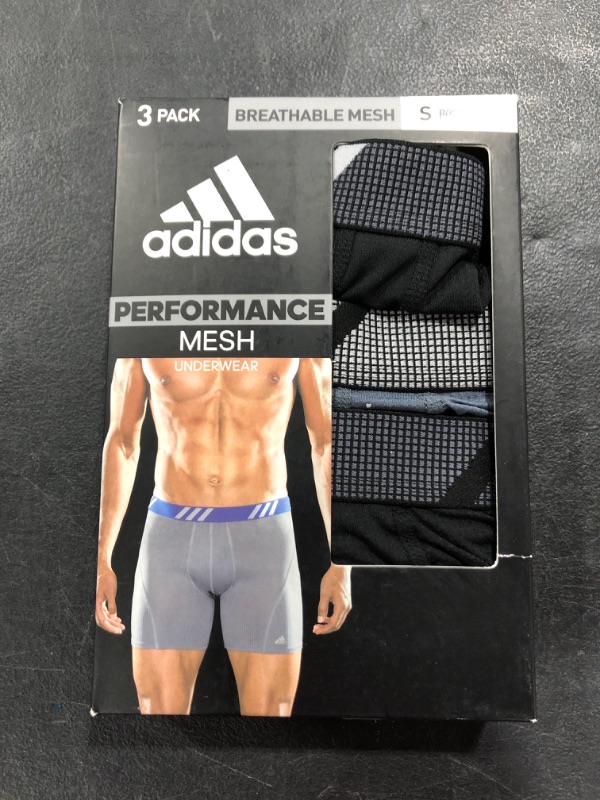 Photo 1 of adidas Men's Sport Performance Mesh Boxer Brief Underwear (3-Pack)
SIZE SMALL 28-30"