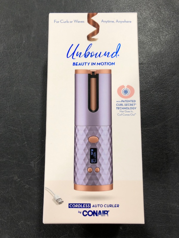 Photo 2 of Conair Unbound Cordless Auto Curler - Rechargeable Auto Curler For Curls or Waves
