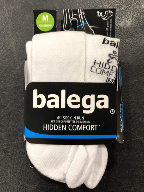Photo 1 of Balega Hidden Comfort No-Show Running Socks for Men and Women (1 Pair)
SIZE M. NO SHOW.