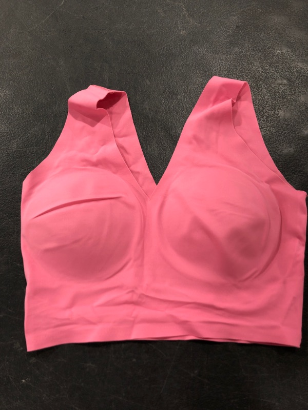 Photo 1 of WOMEN'S PINK PADDED PUSH UP BRA, SIZE S/P. MISSING PACKAGE. 