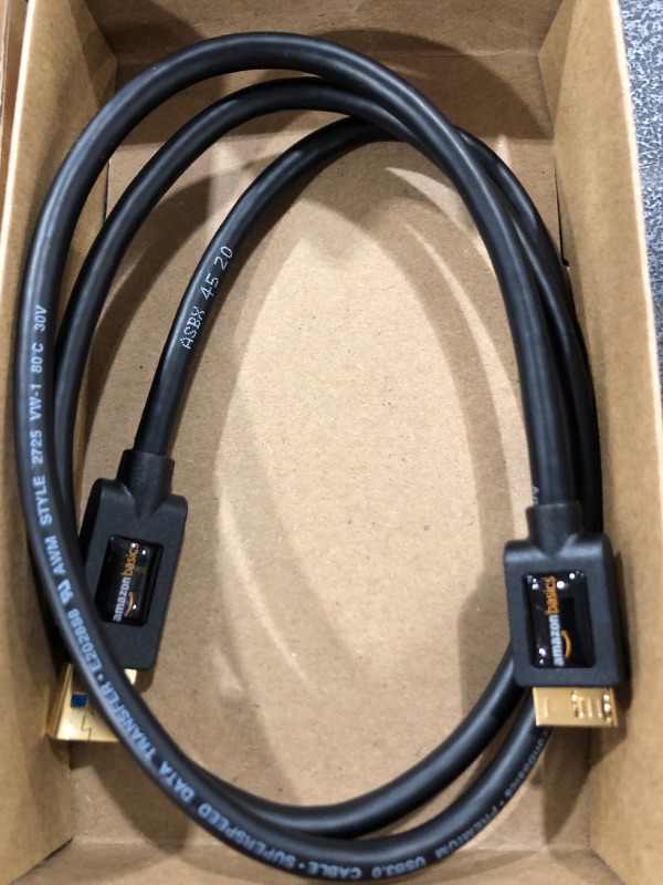 Photo 2 of HDMI CABLES, 3 FT., BLACK, LOT OF 2.
