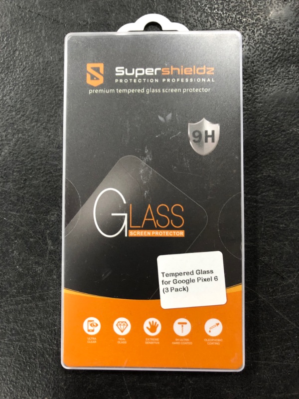 Photo 2 of (3 Pack) Supershieldz Designed for Google Pixel 6 Tempered Glass Screen Protector, Anti Scratch, Bubble Free
