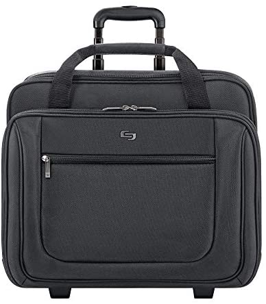 Photo 1 of solo Bryant Rolling Bag with Wheels, Fits Up to 17.3-Inch Laptop, Black, 14" x 16.8" x 5"
