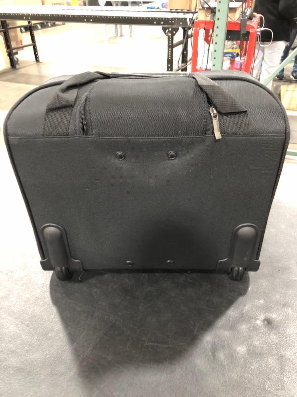 Photo 3 of solo Bryant Rolling Bag with Wheels, Fits Up to 17.3-Inch Laptop, Black, 14" x 16.8" x 5"
