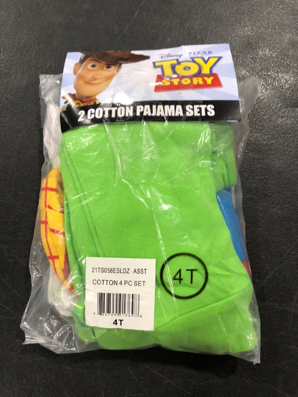 Photo 2 of Disney Boys' Toy Story Snug Fit Cotton Pajamas
SIZE 4T.