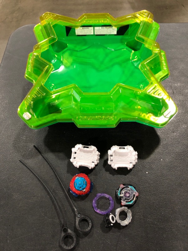 Photo 2 of Beyblade Burst Evolution Star Storm Battle Set , Green. PRIOR USE. 
