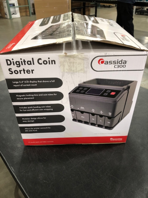 Photo 3 of Cassida C300 Professional USD Coin Counter, Sorter and Wrapper/Roller | 35% Faster Wrapping Coins with Quickload Technology | 300 Coins/Minute | Printing-Compatible | Includes 5 Wrapper Sets
