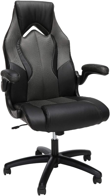 Photo 1 of OFM ESS Collection High-Back Racing Style Bonded Leather Gaming Chair, in Gray (ESS-3086-GRY)
OPEN BOX. POSSIBLY MISSING SOME HARDWARE.