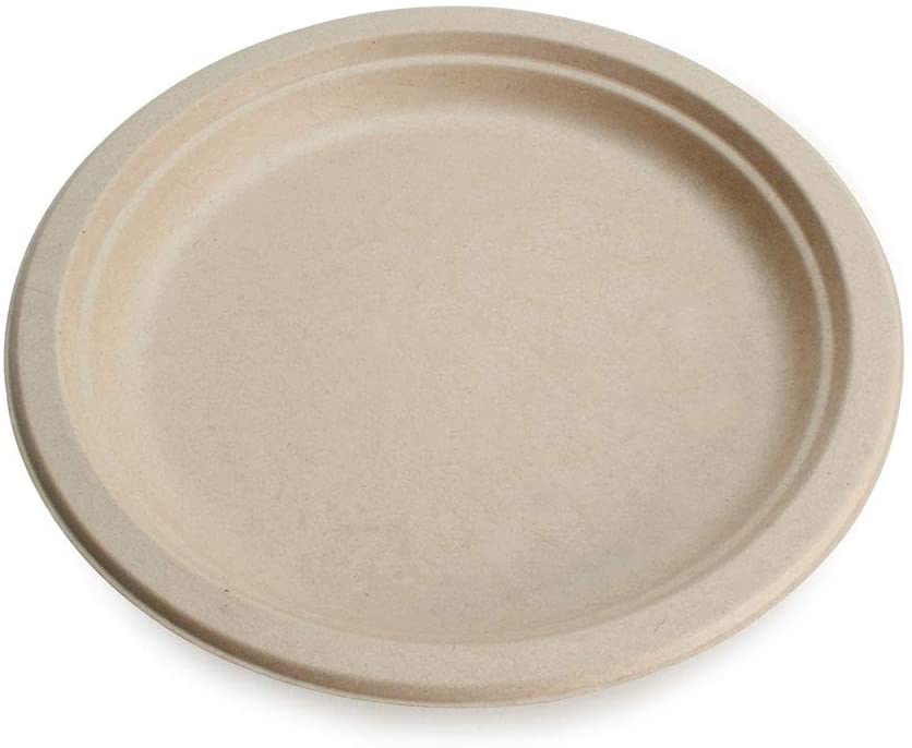 Photo 1 of 100% Compostable Disposable Paper Plates Bulk [9" 50 Pack], Bamboo Plates, Eco Friendly, Biodegradable, Sturdy Large Dinner Party Plates, Heavy-Duty, Unbleached by Earth's Natural Alternative
LOT OF 2 FOR 100 TOTAL
