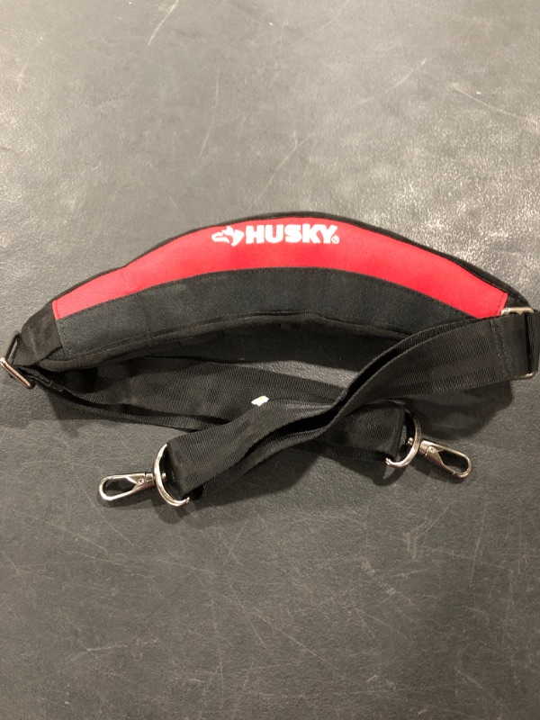 Photo 2 of  Husky 40 in. to 56 in. 600 Denier Padded Shoulder Strap
MISSING PACKAGE. RETURN ITEM.