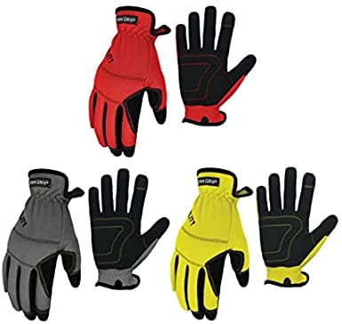 Photo 1 of FIRM GRIP Large Utility Work Gloves (3-Pair) Multi Color
