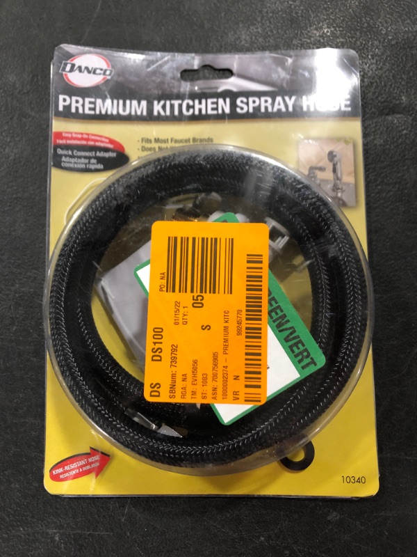 Photo 1 of Danco, Inc. 10340 Faucet Spray Hoses, Black
