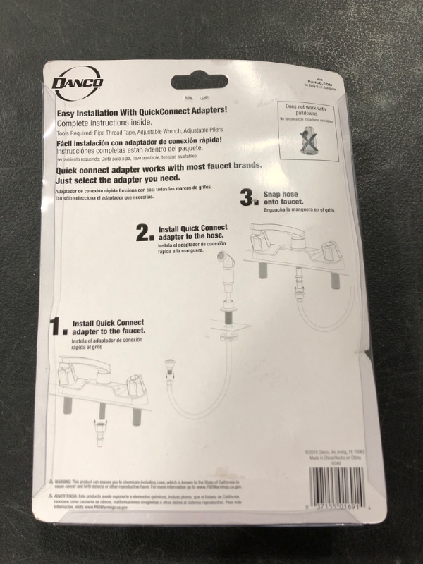 Photo 1 of Danco, Inc. 10340 Faucet Spray Hoses, Black
