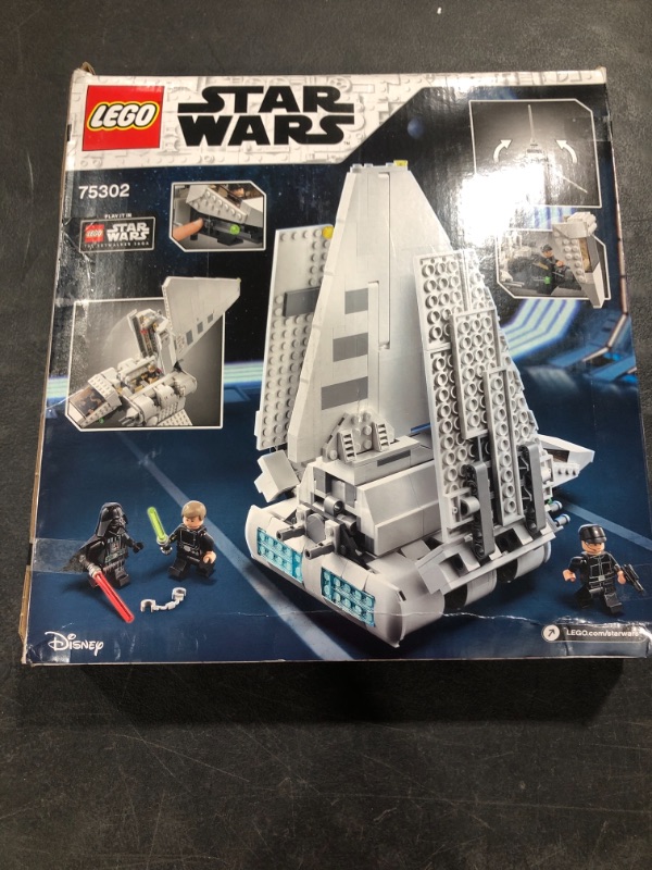 Photo 2 of LEGO Star Wars Imperial Shuttle 75302 Building Kit; Awesome Building Toy for Kids Featuring Luke Skywalker and Darth Vader; Great Gift Idea for Star Wars Fans Aged 9 and Up, New 2021 (660 Pieces)
OPEN BOX.