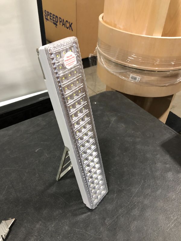 Photo 2 of Bell + Howell Light BAR 16.5-inches, 720-Lumens, Built-in 60-LED Bulbs, Rechargeable Portable Lamp with Folding Stand and Hanger As Seen On TV, White
