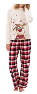 Photo 1 of OEXVE WOMEN CHRISTMAS JAMMIES...LARGE... BLACK AND RED...