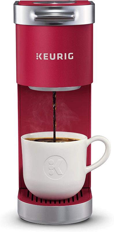 Photo 1 of Keurig K-Mini Plus Maker Single Serve K-Cup Pod Coffee Brewer, Comes with 6 to 12 Oz. Brew Size, Storage, and Travel Mug Friendly, Cardinal Red