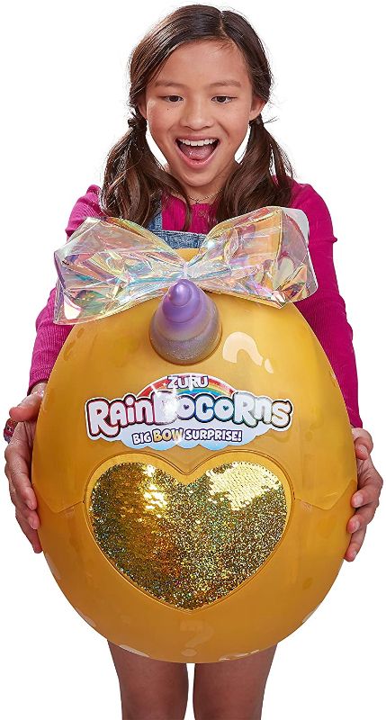 Photo 1 of Rainbocorns Giant Big Bow Surprise Mystery Egg (Includes 25+ Surprises!) by Zuru - Unicorn