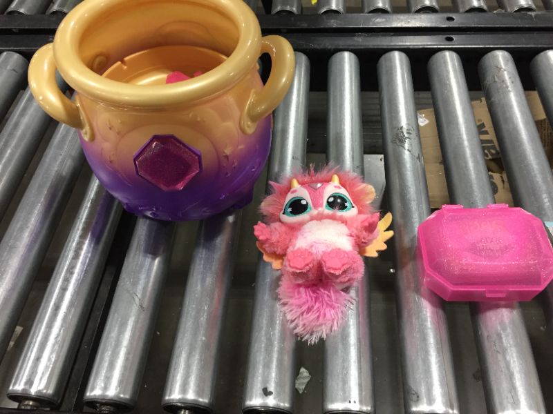 Photo 2 of Magic Mixies - Magical Misting Cauldron with Interactive Pink Plush Toy - Electronic Pets