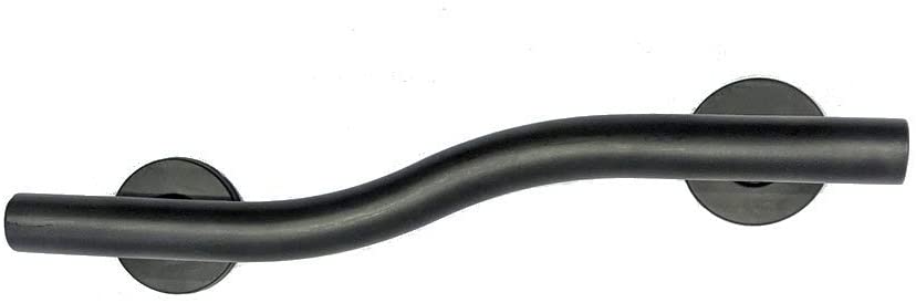 Photo 1 of CSI Bathware BAR-WL24-TW-125-MB Left Hand Wave Shaped Grab Bar, Matte Black