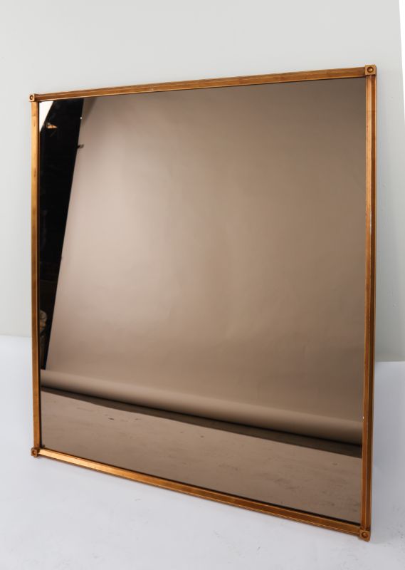 Photo 1 of Large Oversized Tinted Glass Wall Mounted Decorative Mirror Approx 64 x 52 Inches Gold Colored Frame