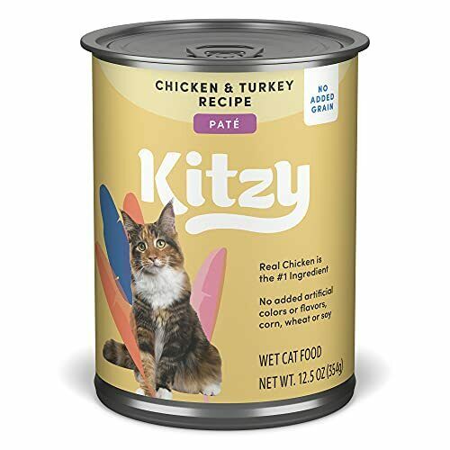 Photo 1 of Brand - Kitzy Wet Cat Food Paté No Added Grain Chicken & Turkey Recipe 12.5 oz