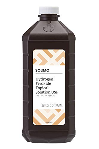 Photo 1 of Amazon Brand - Solimo Hydrogen Peroxide Topical Solution USP, 32 Fl Oz
