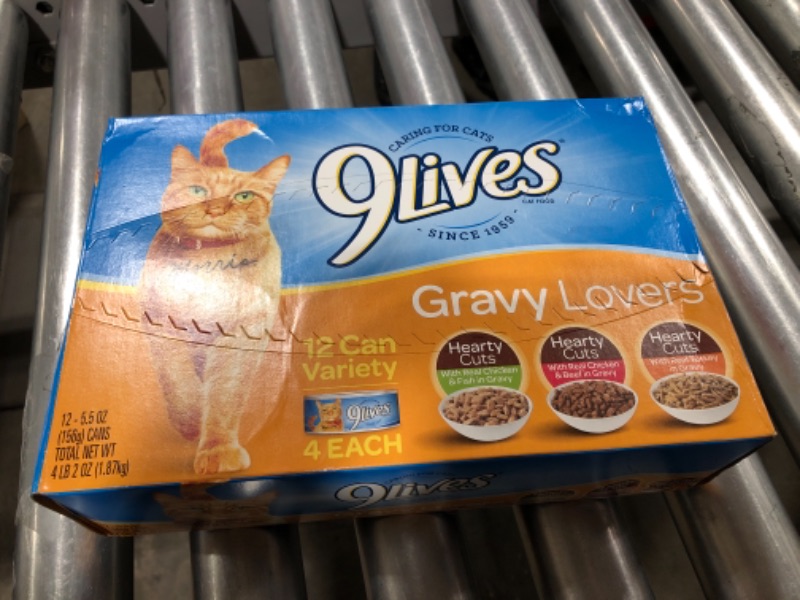 Photo 2 of 9Lives Variety Pack Favorites Wet Cat Food, 5.5 Ounce Cans- BEST BY 05/22
