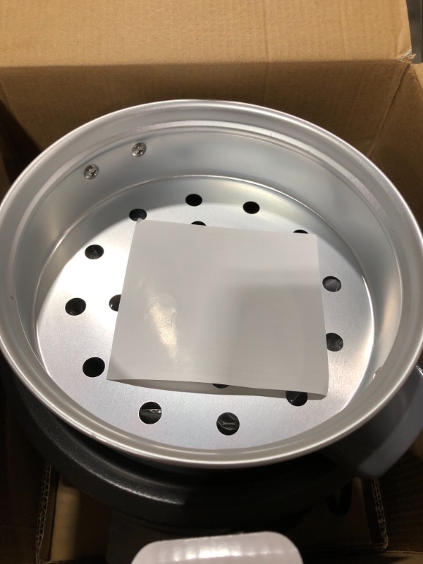 Photo 1 of 6-Cup Black Rice Cooker with Removable Steam Tray