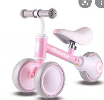 Photo 1 of allobebe Baby Balance Bike, Cute Toddler Bikes 12-36 Months Gifts for 1 Year Old Girl Bike to Train Baby from Standing to Running with Adjustable Seat Silent & Soft 3 Wheels
