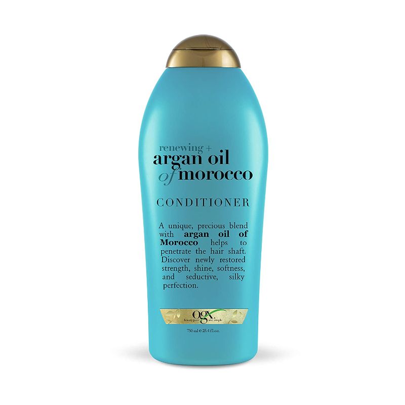 Photo 1 of OGX Renewing + Argan Oil of Morocco Hydrating Hair Conditioner, Cold-Pressed Argan Oil to Help Moisturize, Soften & Strengthen Hair, Paraben-Free with Sulfate-Free Surfactants, 25.4 fl oz(Pack of 4)
