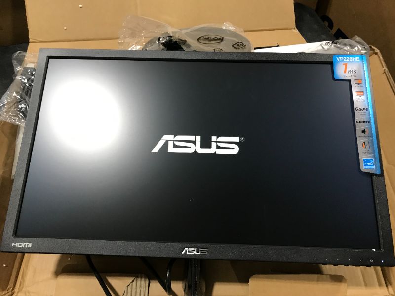Photo 3 of Asus VP228HE 21.5” Full HD 1920x1080 1ms HDMI VGA Eye Care Monitor,Blacklight

