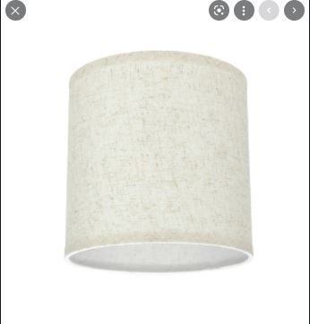 Photo 1 of # 31051 TRANSITIONAL HARDBACK DRUM (CYLINDER) SHAPE SPIDER CONSTRUCTION LAMP SHADE IN FLAXEN LINEN, 8" WIDE (8" X 8" X 8")

