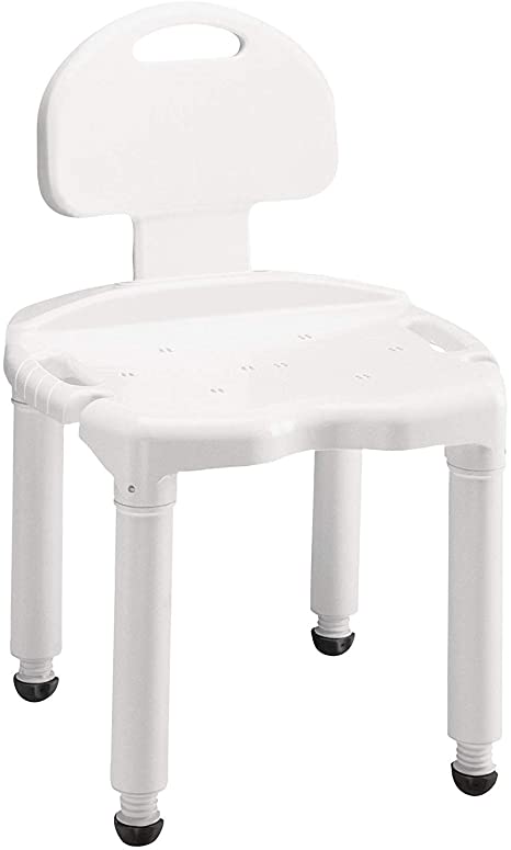 Photo 1 of Carex Bath Seat And Shower Chair With Back For Seniors, Elderly, Disabled, Handicap, and Injured Persons, Supports Up To 400lbs
