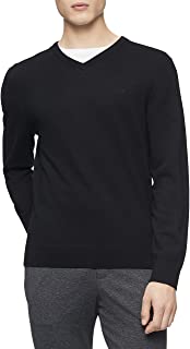 Photo 1 of Calvin Klein Men's Merino Sweater V-Neck Solid
