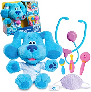 Photo 1 of Blue's Clues & You! Check-Up Time Blue Lights and Sounds Interactive 13-Inch Plush, 7-Piece Pretend Play Doctor Set, by Just Play
