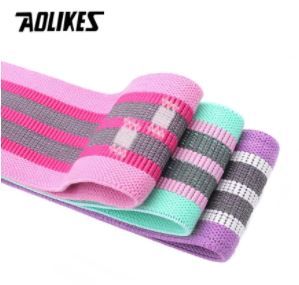 Photo 1 of AOLIKES Fitness Hip Loop Resistance Bands Anti-slip Squats Expander Strength Rubber Bands Yoga Gym Training Braided Elastic Band