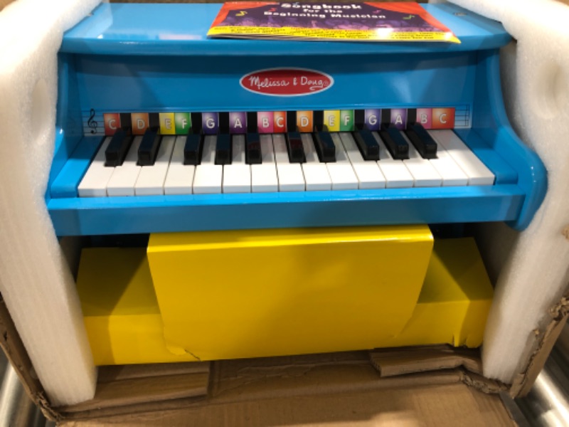 Photo 2 of Melissa & Doug Learn-to-Play Piano With 25 Keys and Color-Coded Songbook - Blue