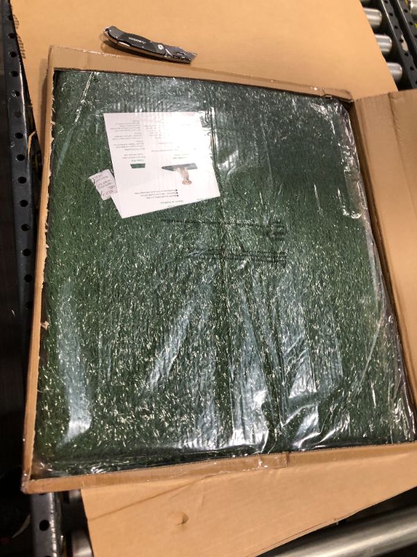 Photo 1 of Artificial Grass Bathroom Mat for Puppies and Small Medium Replacement Pad--- 3 pack
