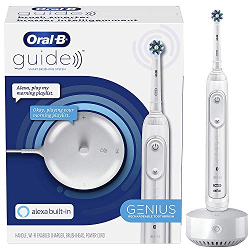 Photo 1 of Oral-B Electric Toothbrush, Alexa Built-in, Amazon Dash Replenishment Enabled, White, Smart Brushing System